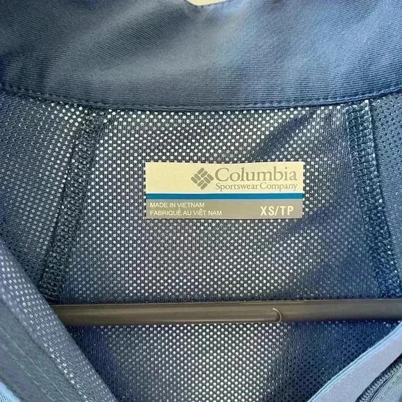 columbia‎ sportswear company baby blue periwinkle lightweight pullover hoodie xs - Picture 5 of 8